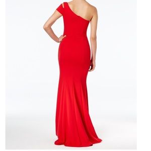 betsy and adam one shoulder a line gown